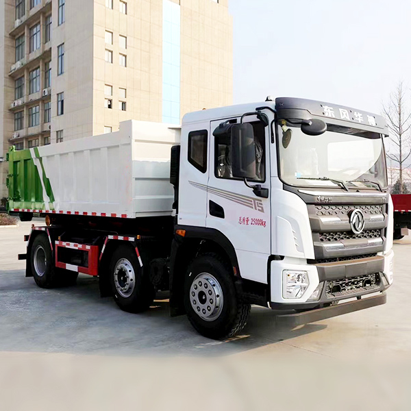 Dongfeng Huashen T5 Rear Double-Axle 18-Ton Hook Arm Garbage Truck