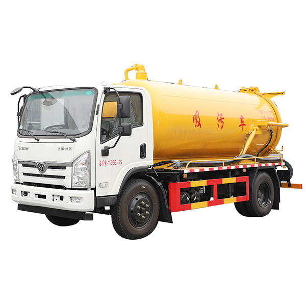 TRI RING Yellow Sewage Suction Truck