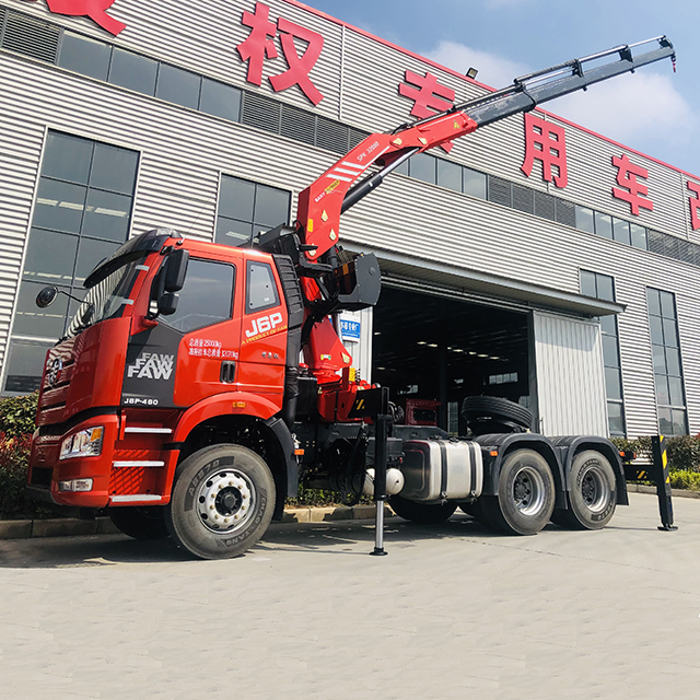 Sany Palfinger Knuckleboom Crane SPK32080 Sany Truck-Mounted Crane with FAW 6X4 Chassis