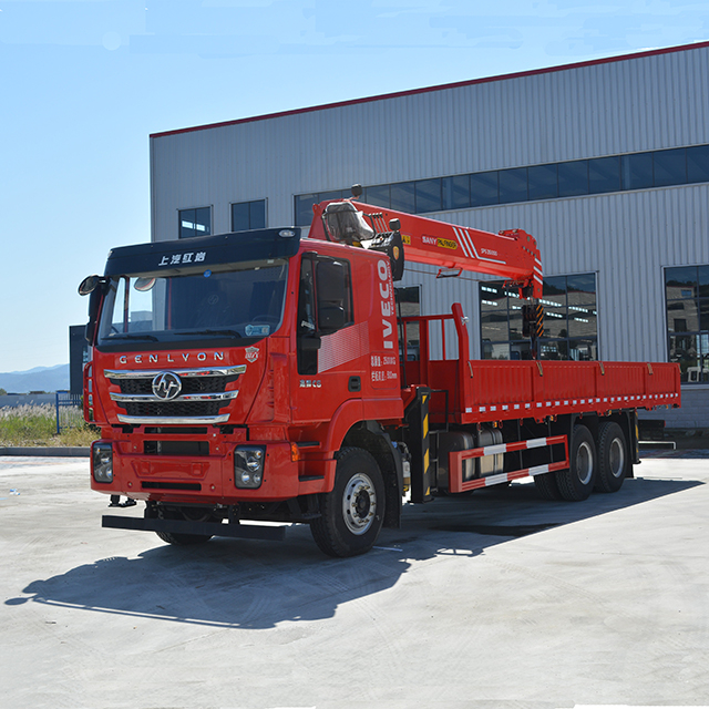 Sany Palfinger SPS35000 Sany Truck-Mounted Crane with SAICMOTOR Genlyon 6X4 Chassis