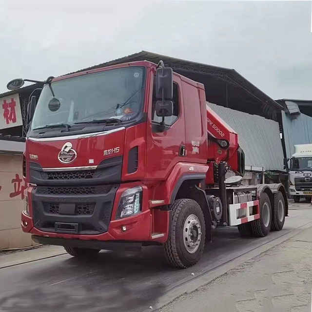 Sany Palfinger Knuckleboom Crane SPK50002 Sany Truck-Mounted Crane with Dongfeng 6X4 Chassis