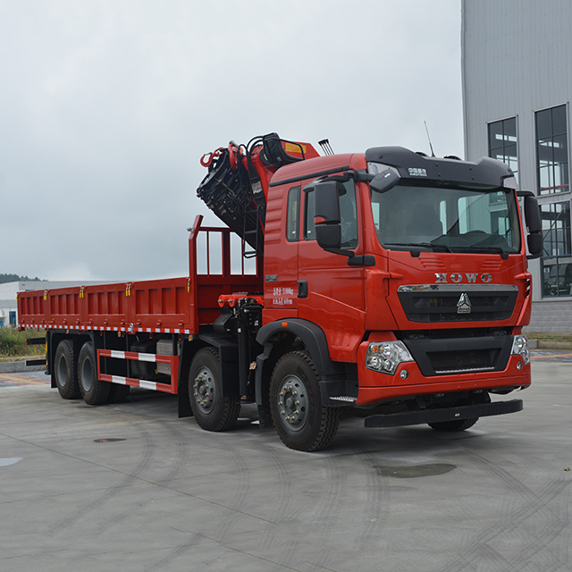 Sany Palfinger Knuckleboom Crane SPK50002 Sany Truck-Mounted Crane with SAICMOTOR Genlyon 8X4 Chassis