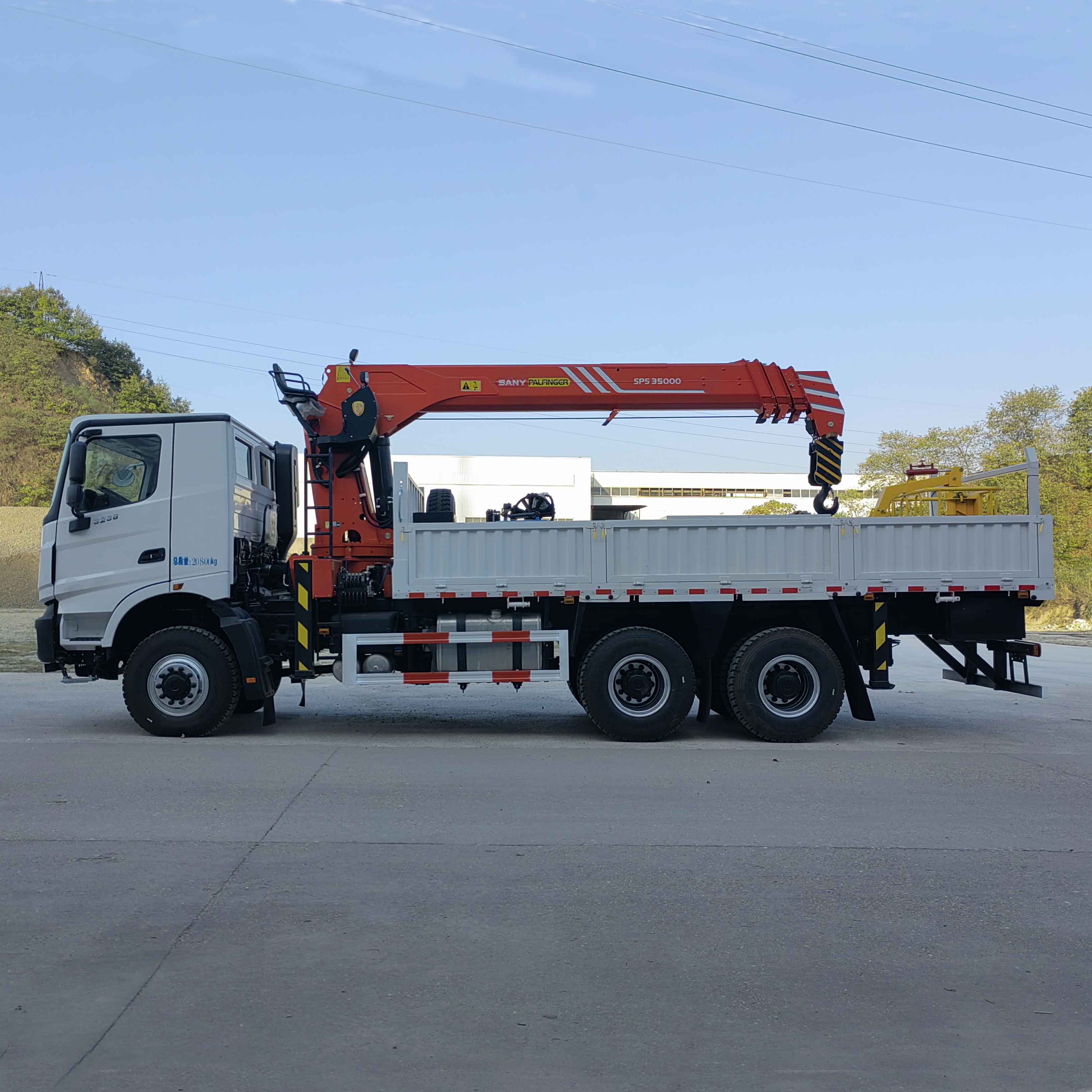 Sany Palfinger SPS35000 Sany Truck-Mounted Crane with Beiben 6X6 AWD Chassis