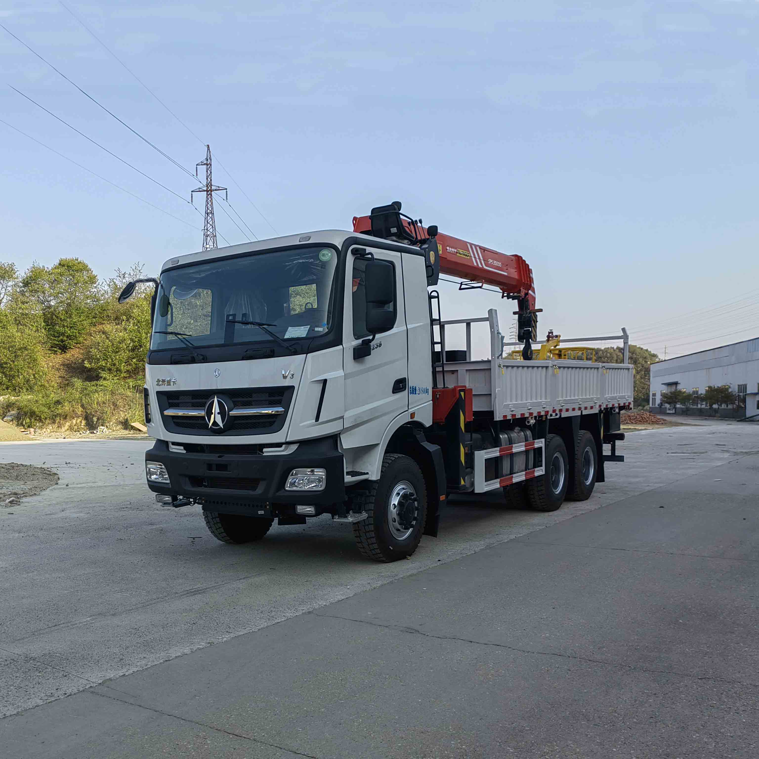 Sany Palfinger SPS35000 Sany Truck-Mounted Crane with Beiben 6X6 AWD Chassis